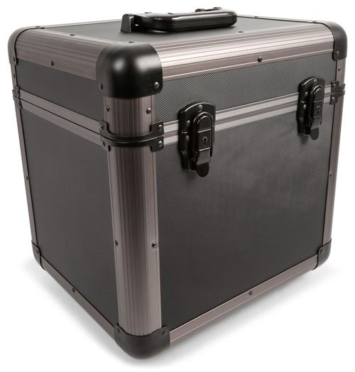 Power Dynamics RC100 - Valise vinyles 31 x 35,5 x 39 cm - Titane, 12 pouces, poignées intégrées, construction très robuste