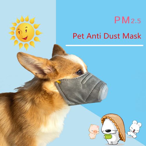 Comparer les prix de 3pc Dog Coton Masque bouche pour animaux PM2,5 respiratoire Filtre masques anti-poussière
