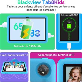 30€ sur Tablette Enfant 10 Pouces WIFI 6,Blackview Tab 8 Kids