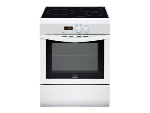 Indesit I63IMP6A(W)/FR - Cuisinière - pose libre - largeur : 60 cm - profondeur : 60 cm - hauteur : 85 cm - avec système auto-nettoyant - classe A - blanc