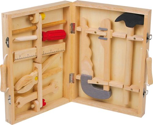 Boîte à outils en bois pour enfants - 2479