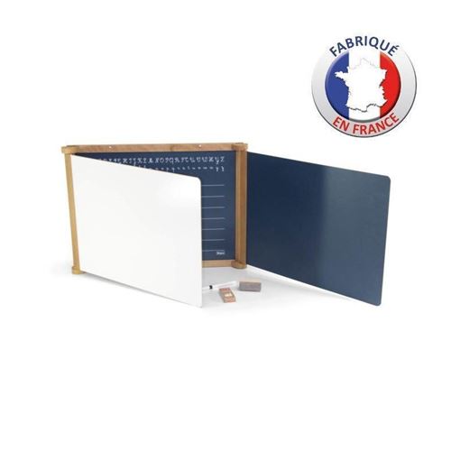 Jeujura Neutre Tableau Triptyque En Bois - Teinte Chene 59 X 46 Cms