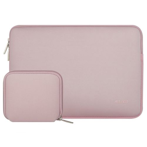 MOSISO Housse Compatible 13-13,3 Pouces Laptop, Laptop Sleeve Néoprène Hydrofuge Sac avec Petite Pochette, Rose