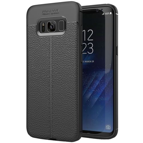 Galaxy S8 + / G955 Coque Protection TPU Texture Litchi Noir ALS52493