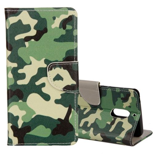 Nokia 6 Housse Etui Cuir PU Camouflage ALS54480