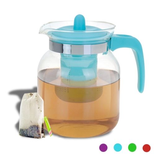 Théière avec filtre pour thé à infuser noire