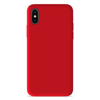 Coque silicone gel Apple iPhone X/XS couleur Rouge - Etui ...