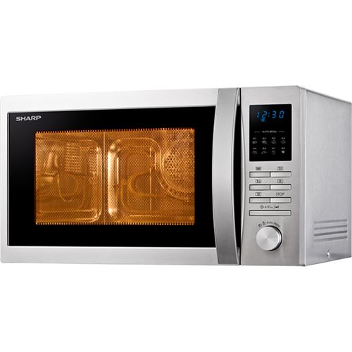 Sharp R-322STWE - magnetron - vrijstaand - roestvrij staal
