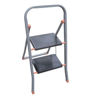 Échelle Pliable en Aluminium, Échelle Marchepied Pliante, Escabeau à 2