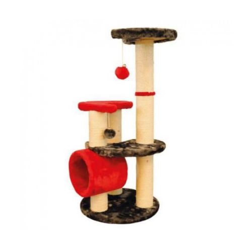 Arbre à chat rouge et gris sisal montblanc m-pets