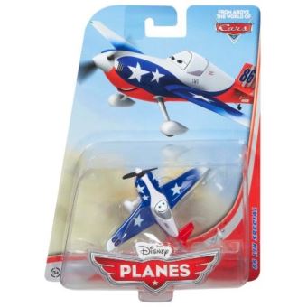 Disney Planes Avion Bleu Blanc Et Rouge Ljh 86 Special Avion Avec Helice N Y1902 Cars Avion Achat Prix Fnac