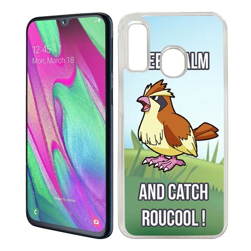 Coque pour Samsung Galaxy A40 -  Pokémon Go Catch Roucool