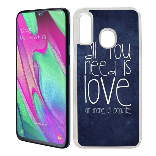 Coque pour Samsung Galaxy A40 -  All You Need Is Chocolate