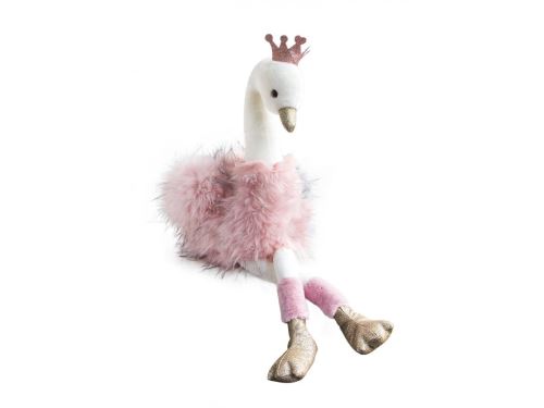 Histoire d'ours - CYGNE ROSE - 80 CM