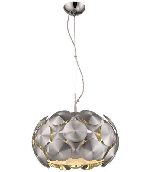 Suspension Chrome CHESTER 5 Lumières