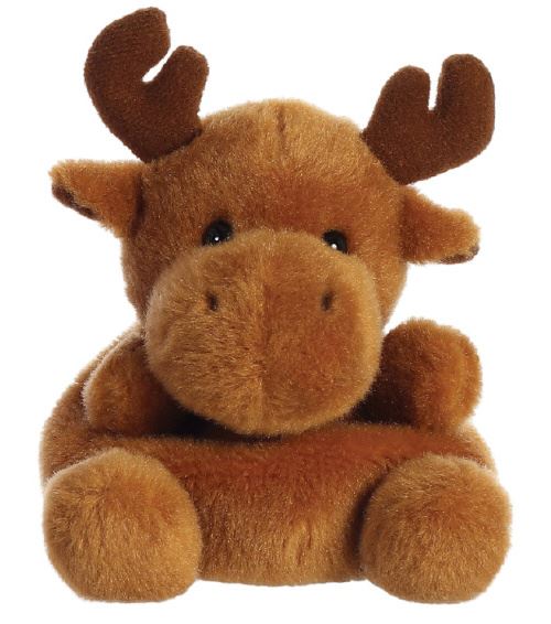 Aurora animal en peluche Palm Pals de renne 13 cm peluche marron