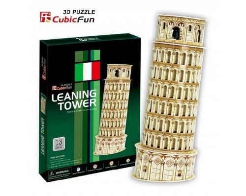 Puzzle 13 Pièces : Puzzle 3D - Tour de Pise, Cubic Fun