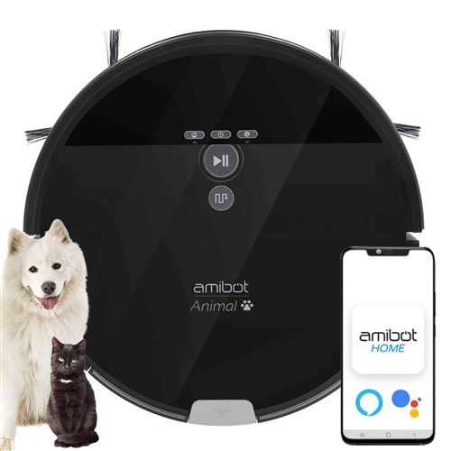 Robot aspirateur et laveur AMIBOT Animal XL H2O Co