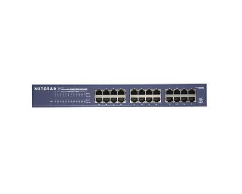 Netgear 24-port Gigabit Rack Mountable Network Switch, Commutateur de réseau non géré, Full duplex, Grille de montage
