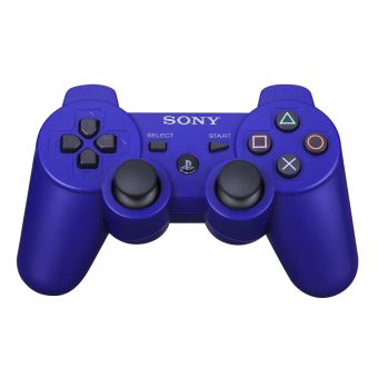 Manette Sans Fil PS3 Bleue 6 Axes - Compatible Playstation 3, PC, Switch - Neuf Ouvert