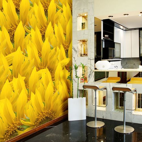 Papier peint - tournesols - fond - 350x270 -