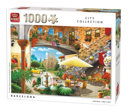 King Puzzle Barcelona 1000 pièces