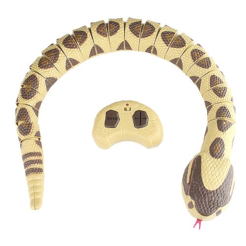 Rc Réaliste Serpent Toy 77Cm Long Rechargeable Télécommande Réel Looking Beige Multicolor RA316