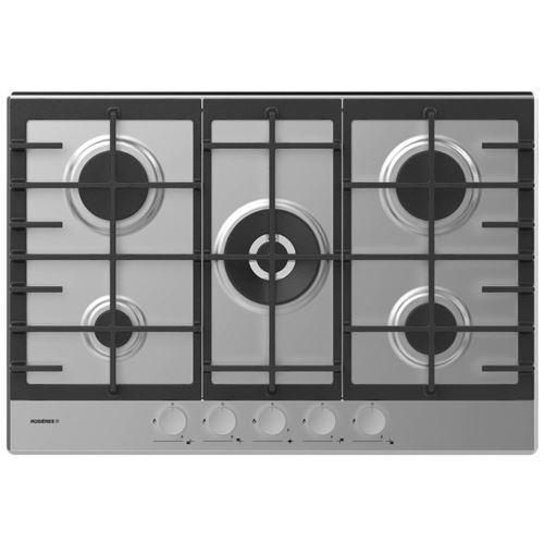 Rosières RHG75WMX - Table de cuisson au gaz - 5 plaques de cuisson - Niche - largeur : 56 cm - profondeur : 48 cm - inox