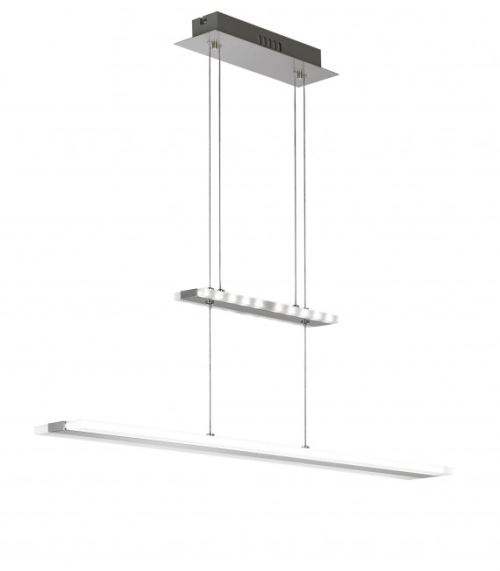 Suspension MISSION nickel mat/chrome 1 ampoule LED