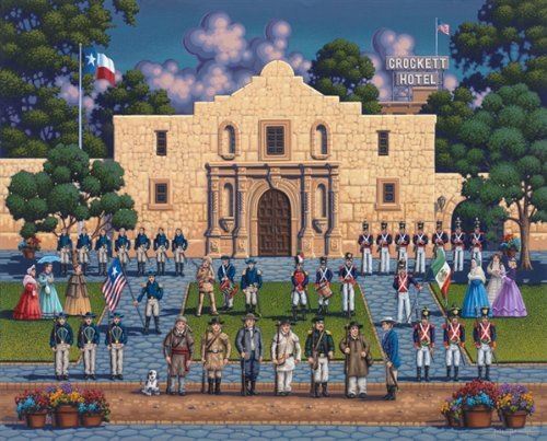  Dowdle Jigsaw Puzzle - The Alamo - 500 Piece 