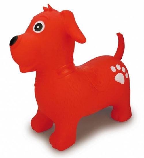 Jamara Chien Rebondissant Avec Pompe Rouge