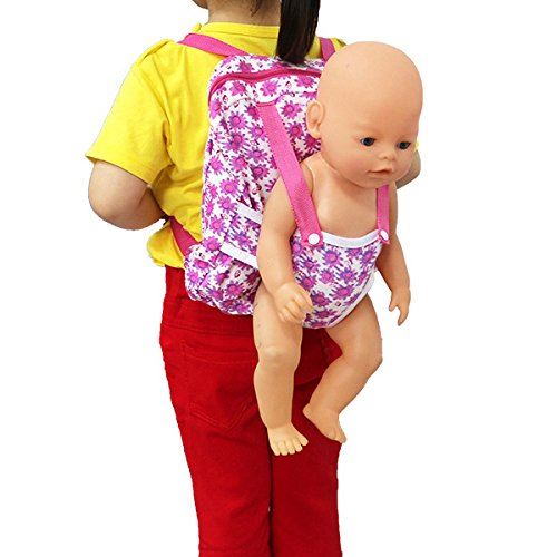XADP Baby Doll carrier Backpack Doll Accessories -Storage for Doll clothes and Accessories- Fits 15 to 18 Inch Dolls