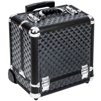 Malette Trolley Valise Esthetique Coiffure Maquillage Pro Noir