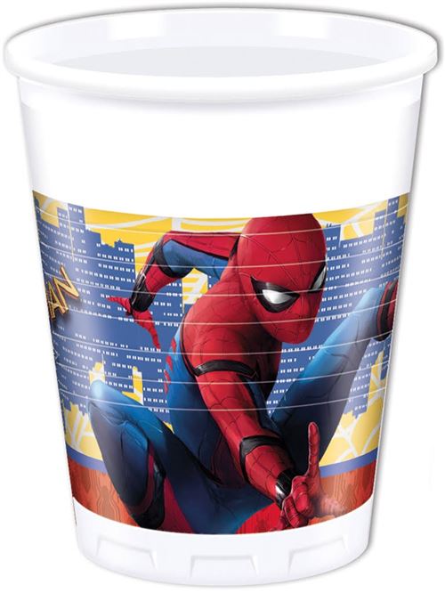 Marvel tasses partie de Spider-Man 200ml rouge / bleu 8 pcs