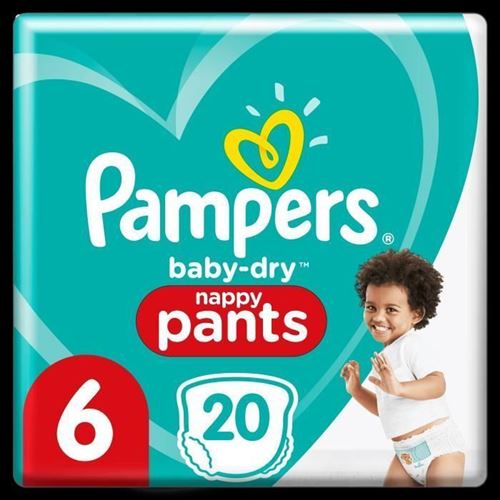 Pampers Baby-dry Pants Couches-culottes Taille 6, 20 Culottes
