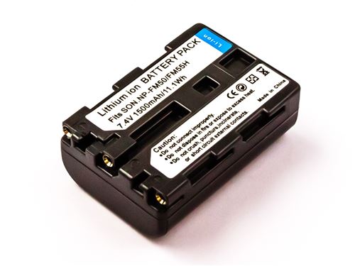 Battery similar SON NP-FM50, NP-QM51, Li-ion, 7,4V, 1500mAh, 11,1Wh, dark grey