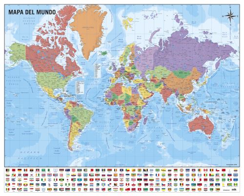 Mini Poster carte du monde