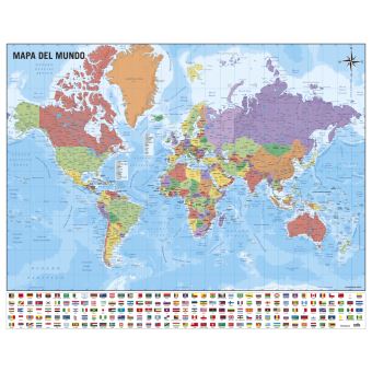 Carte du Monde Détaillée Poster