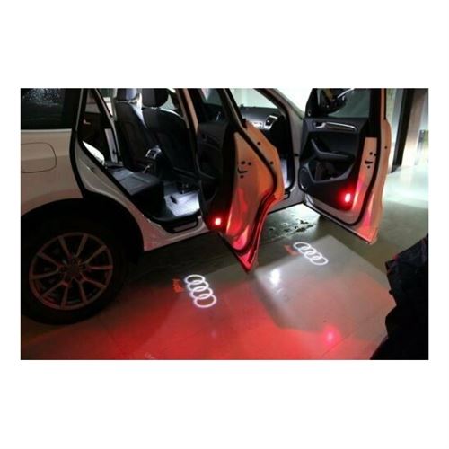 10€19 sur Audi Rings Logo porte d'entrée de voiture LED éclairage entrée  fantôme Shadow Welcome Light (Pack 2) - Accessoire téléphonie pour voiture  - Achat & prix