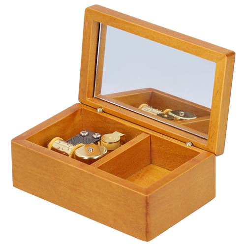 Boîte de Rangement de Bijoux Musicale en Bois