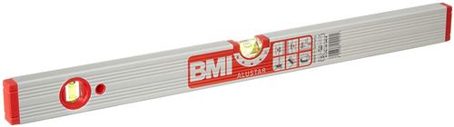 BMI 691060M Alustar Alu-niveau à bulle, Argent/rouge, 60 cm