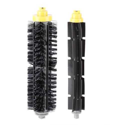 Brosse en poils et brosse en caoutchouc pour aspirateur Roomba série 600/700
