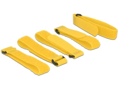 Bandes scratch pour organisation des câbles Delock (x5)