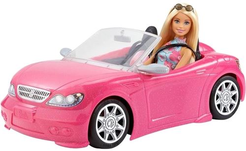 Barbie Adolescent 29 cm et Cabrio Véhicule 20 x 15 x 29 cm