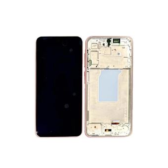 Ecran LCD et Vitre Tactile Oled avec Châssis Rose Pêche pour Galaxy A26 5G A266 - 1