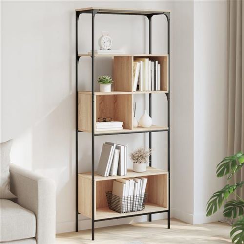 vidaXL Bibliothèque 5 niveaux chêne sonoma 76x33x188,5 cm 839004