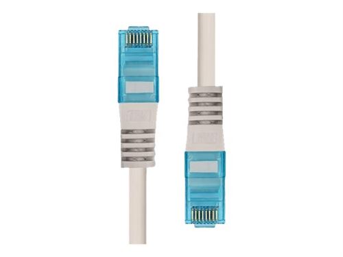 ProXtend - Cordon de raccordement - RJ-45 (M) pour RJ-45 (M) - 30 cm - 6 mm - UTP - CAT 6a - IEEE 802.3at - démarré, sans halogène, sans crochet - gris