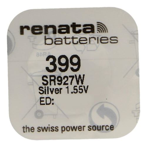 RENATA Pile bouton Silver Oxyde 399 / SR927W 0% mercure