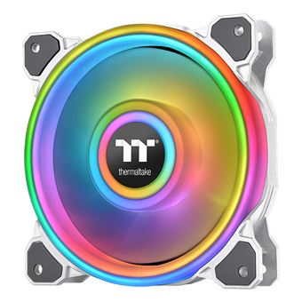 THERMALTAKE Riing Quad 12 RGB Radiator Fan TT Premium Edition Single Fan Blanc - 1