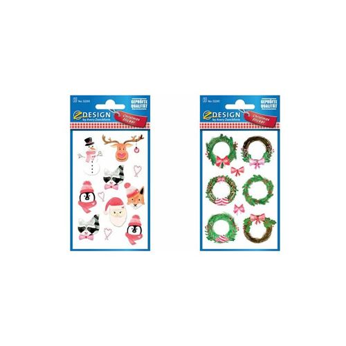 AVERY Zweckform Stickers de Noël Zdesign 'Couronnes'